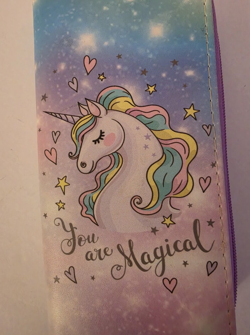 Pastel Rainbow Unicorn Wallet - Picture 1 of 6